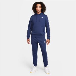 Nike Club Fleece Mens Graphic Hooded Tracksuit - male - Navy/White - XL