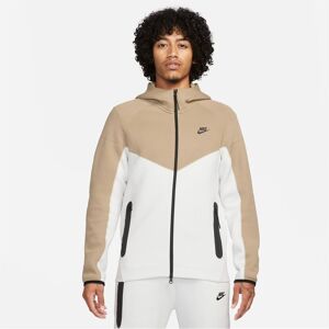 Nike Tech Fleece Hoodie Mens - male - White/Khaki - XL