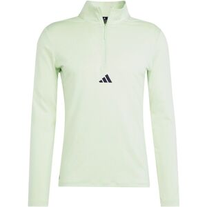 adidas Quarter Zip Top Mens - male - Green Spark - L