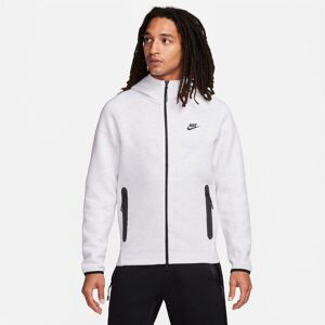 Nike Tech Fleece Hoodie Mens - male - White/Black - XL