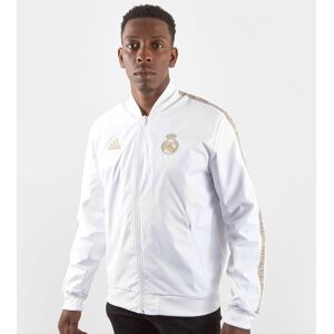 adidas Real Madird Anthem Jacket Mens - male - White - L