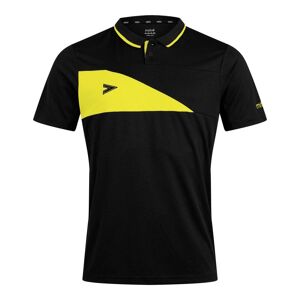 Mitre Delta Plus Polo Shirt - Black/Yellow