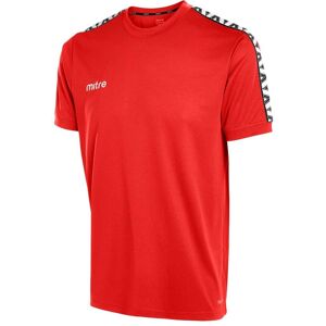 Mitre Delta T-Shirt - Scarlet/White