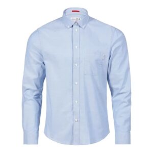 Musto Men's Essential Long-sleeve Oxford Cotton Shirt Blue S