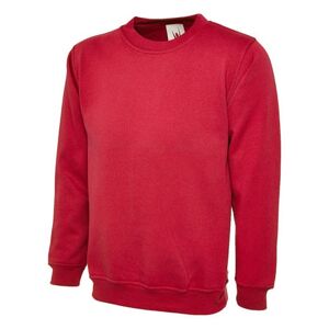 Uneek UC203 Classic Crew Neck Sweatshirt XS  Red
