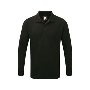 ORN 1170-10 Weaver Long Sleeve Poloshirt 5XL  Black