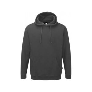 ORN 1280-15 Owl Hooded Sweatshirt L  Graphite Grey