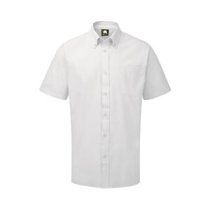 ORN 5500-15 Classic Oxford Short Sleeve Shirt 14  White