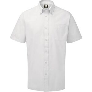 ORN 5500-15 Classic Oxford Short Sleeve Shirt 22.5  White