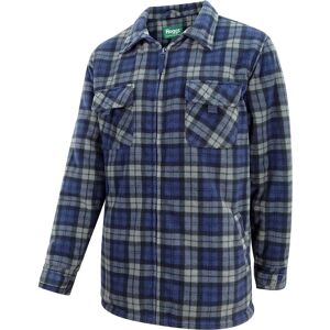 Hoggs of Fife CAIT Caithness Polar Fleece Work Shirt S  Navy Grey Check