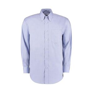 Kustom Kit KK105 Long Sleeve Oxford Shirt 15  Light Blue