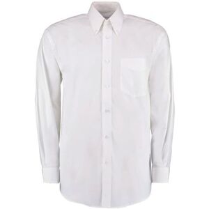 Kustom Kit KK105 Long Sleeve Oxford Shirt 22  White