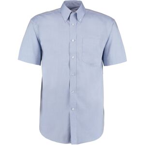 Kustom Kit KK109 Premium Short Sleeve Oxford Shirt 14.5 Light Blue