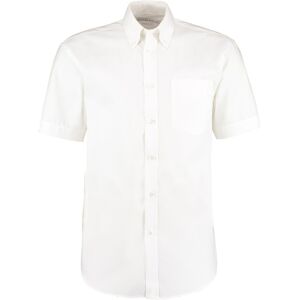 Kustom Kit KK109 Premium Short Sleeve Oxford Shirt 14.5 White