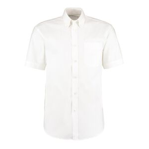 Kustom Kit KK109 Premium Short Sleeve Oxford Shirt 17.5 White