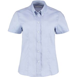 Kustom Kit KK701 Short Sleeve Oxford Blouse 28 Light Blue