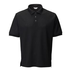 Alsico PLS1786 Industrial Launderable 3-Stud Polo 100% Polyester 200gsm  S  Black