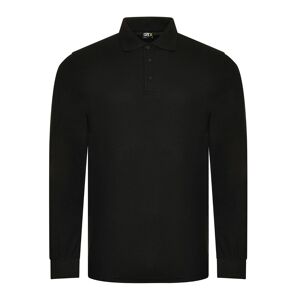 ProRTX RX102 Pro Long Sleeve Polycotton Polo Shirt S  Black