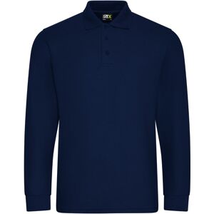 ProRTX RX102 Pro Long Sleeve Polycotton Polo Shirt L  Navy