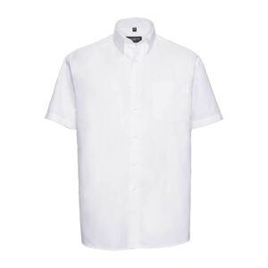Russell Collection Russell 933M Men's Short Sleeve Oxford Shirt 15  White