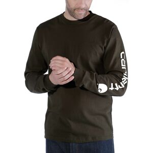 Carhartt EK231 Relaxed Fit Heavyweight Long Sleeve T-Shirt 3XL Peat