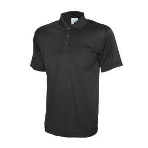 Uneek UC121 Studded Polo Shirt S  Black
