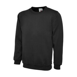 Uneek UC203 Classic Crew Neck Sweatshirt 5XL  Black