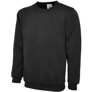 Uneek UC203 Classic Crew Neck Sweatshirt 4XL  Black