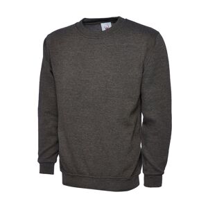 Uneek UC203 Classic Crew Neck Sweatshirt 3XL  Charcoal Grey