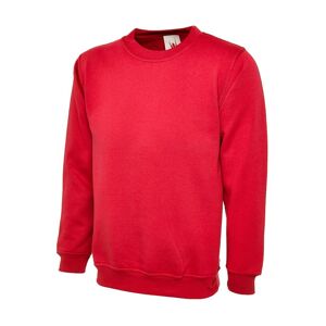 Uneek UC203 Classic Crew Neck Sweatshirt 4XL  Red