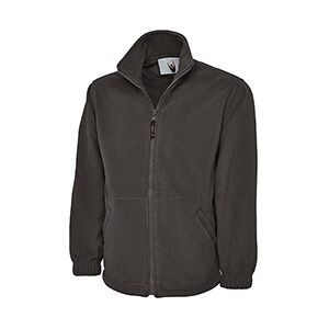 Uneek UC601 Premium Full Zip Micro Fleece Jacket S  Charcoal Grey