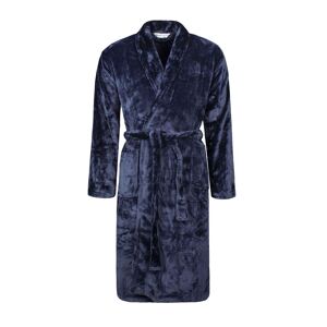 Mens 1 Pack SOCKSHOP Heat Holders Fleece Dressing Gown Navy XL  - Blue - Size: Extra Large