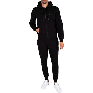 Lacoste Zip Hoodie Tracksuit  - Black - Male - Size: XL