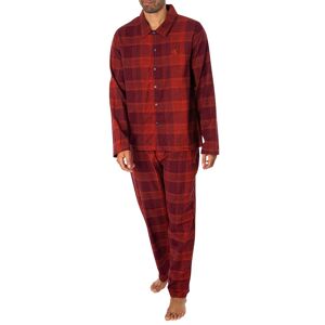 Calvin Klein Pure Flannel Pyjama Set  - Gradient Check Red Clay - Male - Size: S