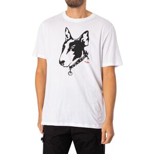 HUGO Dammock Graphic T-Shirt  - White - Male - Size: M