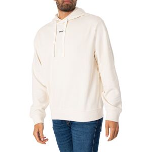 HUGO Dapo Pullover Hoodie  - Open White - Male - Size: L