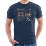 (Medium, Navy Blue) Volkswagen T2 Mini Van 72 Men's T-Shirt