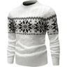 SHEIN Men Cable Knit Geo Pattern Pattern Jumper White L,M,S,XL Men