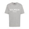 Balmain , Balmain T-shirts and Polos ,Gray male, Sizes: L, M