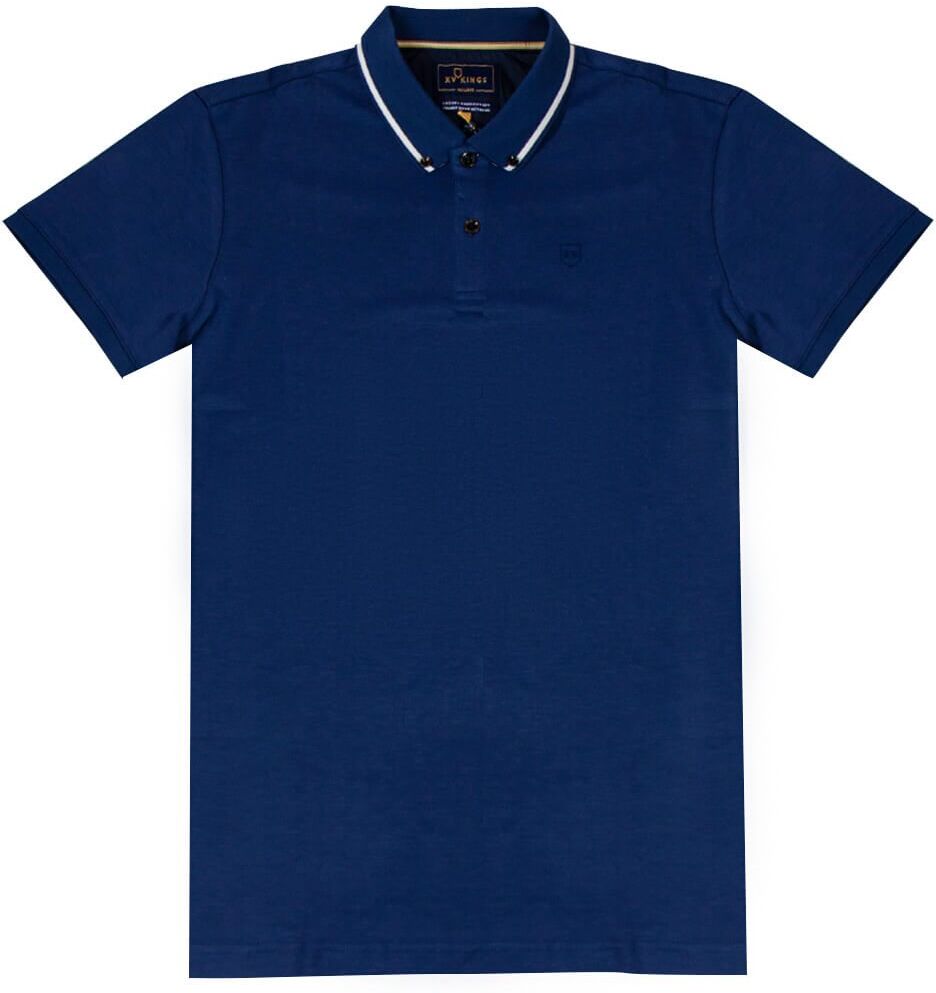 Tommy Bowe XV Kings Clothing Mens Burnham Polo - Navy - S