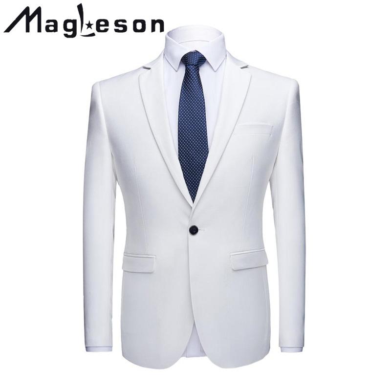 MAGLESON Men's Clothing Slim Fit Suit Men's Business Casual Fashion Plus Size Suit Jacket Men Suits & Blazers