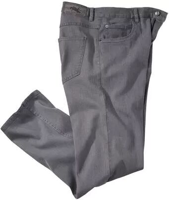 Atlas for Men Men's Grey Stretch Jeans  - GREY - Size: W46