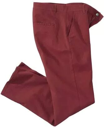 Atlas for Men Men's Red Stretch Chinos  - BRICK RED - Size: W46