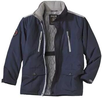 Atlas for Men Men's Multi-Pocket Navy Winter Parka  - NAVY BLUE - Size: L