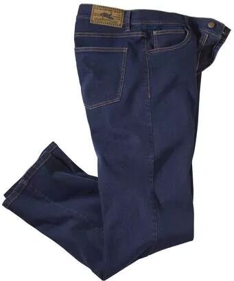 Atlas for Men Men's Stretch Blue Denim Jeans  - BLUE - Size: W46