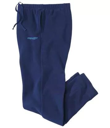Atlas for Men Men's Navy Microfleece Lounge Trousers  - BLUE - Size: L