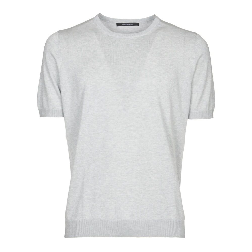 Tagliatore , Men's Clothing T-Shirts & Polos Grey Ss24 ,Gray male, Sizes: L, M, 2XL