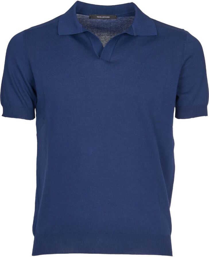 Tagliatore , Men's Clothing T-Shirts & Polos Blue Ss24 ,Blue male, Sizes: M, L, 2XL