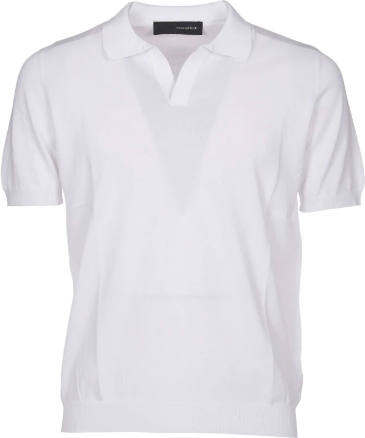 Tagliatore , Men's Clothing T-Shirts & Polos White Ss24 ,White male, Sizes: 3XL