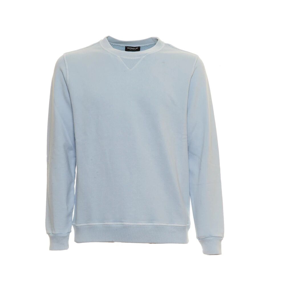 Dondup , Men's Clothing Sweatshirts Light Blue Ss24 ,Blue male, Sizes: M, S, XL